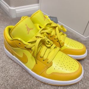 Nike Air Jordan sneakers yellow color